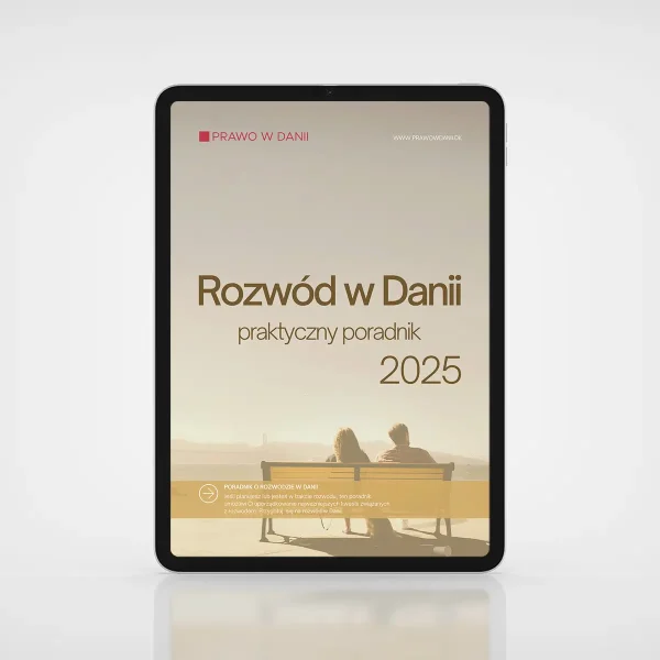 Okładka e-booka 'Rozwód w Danii. Praktyczny poradnik'.